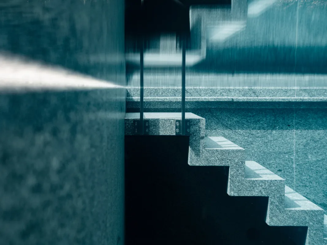 Zickzacktreppe Unterwasser
